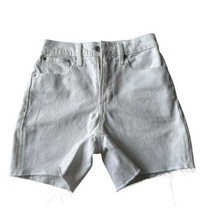 White Denim Cutoff Shorts